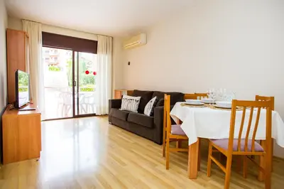 Zona de estar de AL33 - Apartamento coqueto a 200 m de la playa
