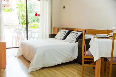 Cama o camas de una habitación en AL33 - Apartamento coqueto a 200 m de la playa