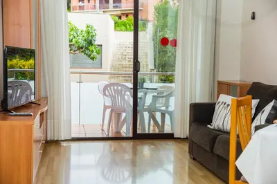 Zona de estar de AL33 - Apartamento coqueto a 200 m de la playa
