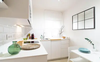 Una cocina o zona de cocina en Patio Budget Studio 11
