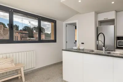 Una cocina o zona de cocina en Flateli Plaça Catalunya 10