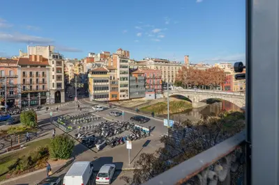 Vista general de Girona o vista desde el apartamento