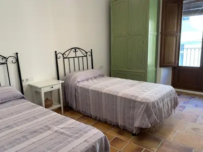 Cama o camas de una habitación en Lovely Centric House Palamós