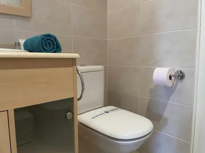 Un baño de Solàrium con terraza a 5 minutos de la playa