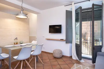 Una televisión o centro de entretenimiento en Flateli Ballesteries 26 A