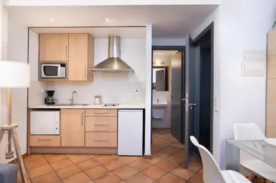 Una cocina o zona de cocina en Flateli Ballesteries 26 A