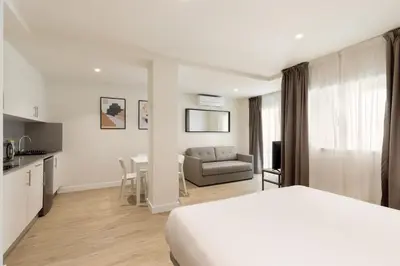 Cama o camas de una habitación en Aparthotel Xic