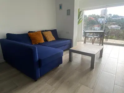 Zona de estar de Canyelles BBQ Apartment