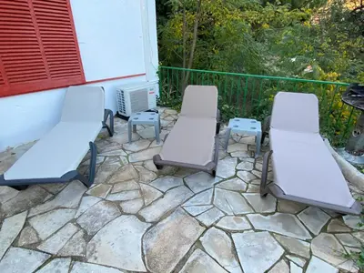 Zona de estar de Canyelles BBQ Apartment