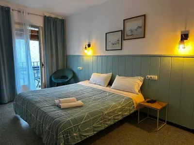 Cama o camas de una habitación en P&R hostals Maria Rosa