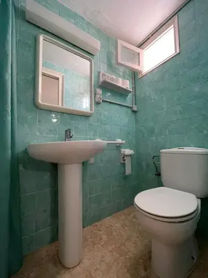 Un baño de P&R hostals Maria Rosa