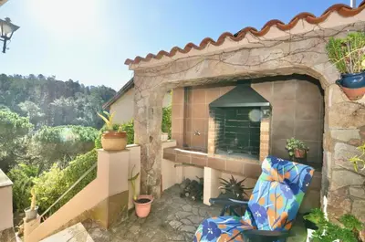 Jardín al aire libre en Villa Victoria