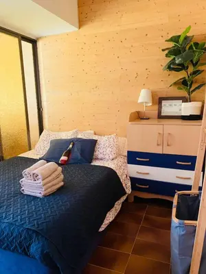 Cama o camas de una habitación en Apartamento brisa marina
