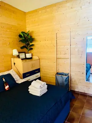 Cama o camas de una habitación en Apartamento brisa marina