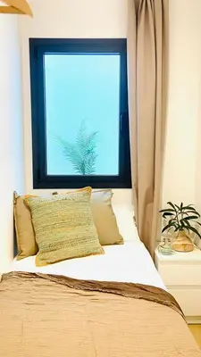 Cama o camas de una habitación en Hostal Es Niu de Tamariu