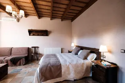 Cama o camas de una habitación en Coliving Rural Els Masos d'en Coll