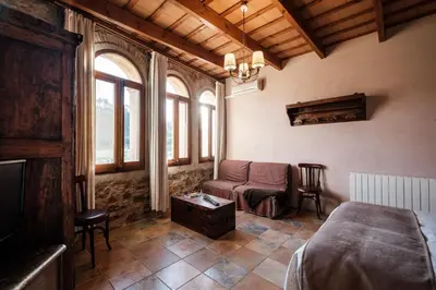 Zona de estar de Coliving Rural Els Masos d'en Coll