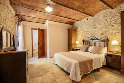 Cama o camas de una habitación en Coliving Rural Els Masos d'en Coll