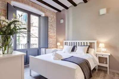 Cama o camas de una habitación en Sleep & Stay- Home with balcony Bonaventura 3