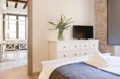 Cama o camas de una habitación en Sleep & Stay- Home with balcony Bonaventura 3