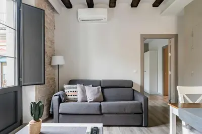 Zona de estar de Bonaventura 4 Restored Apartment in Heart of City