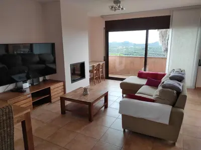 Una televisión o centro de entretenimiento en Villa El Mirador