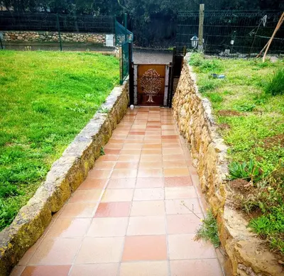 Jardín al aire libre en Can Carbó