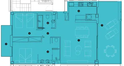 Plano de Calma S'Alguer Luxury Beach Apartment
