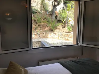 Cama o camas de una habitación en Can De Pino vue mer