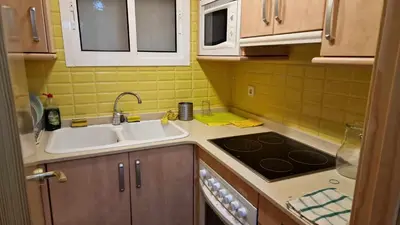 Una cocina o zona de cocina en Miramar - Piso con Piscina Comunitaria con Vistas