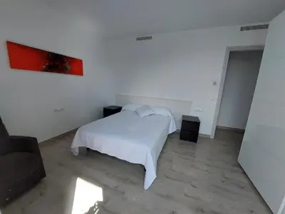 Cama o camas de una habitación en Àtic al centre de Girona