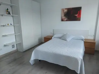 Cama o camas de una habitación en Àtic al centre de Girona