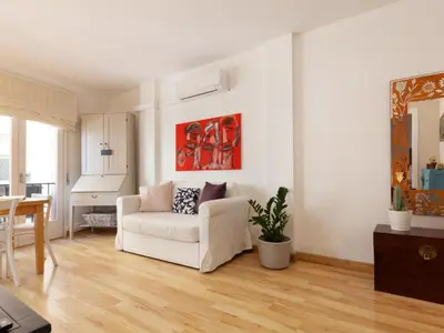 Zona de estar de LETS HOLIDAYS Attractive apartment in costa brava