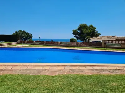 Piscina en o cerca de S'Agaró Apartment with sea views and pool