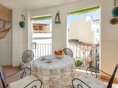 Un balcón o terraza de Apartment Mitsu by Interhome