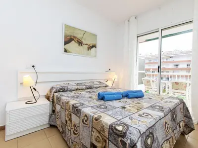 Cama o camas de una habitación en Apartment Eivissa by Interhome