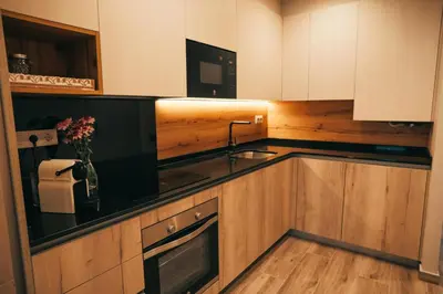 Una cocina o zona de cocina en RCE Apartments Calella, brand new next to the beach.