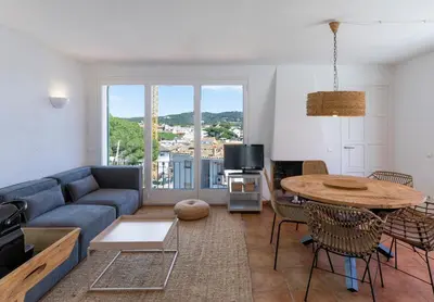 Zona de estar de Apartamentos CASA MAREA Calella Palafrugell con Parking