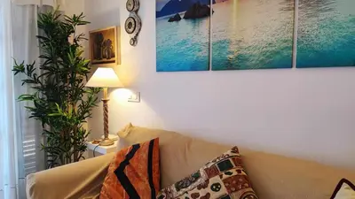 Zona de estar de Casa Blanca 42 – Piscina, BBQ y Wifi (6 pax)