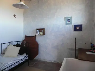 Cama o camas de una habitación en BAIX EMPORDÀ. Increíble casa en pueblo medieval