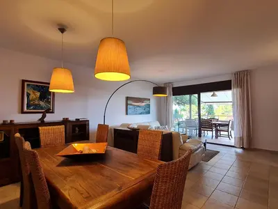 Zona de estar de VILLA LA CALA with swimming pool & sea view, 10 min walk from the sea