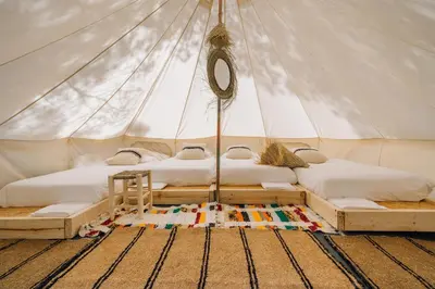 Cama o camas de una habitación en Nice Camps - Lloret de Mar