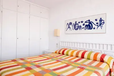 Cama o camas de una habitación en ⭑ Terrace + Sea views + Private Beach. What else? ⭑