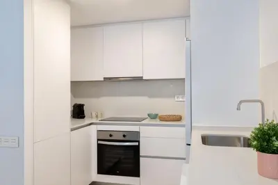 Una cocina o zona de cocina en Flateli Sant Antoni 4