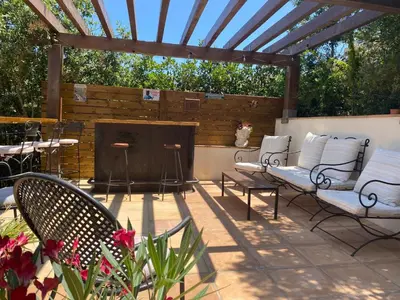 Un patio o zona al aire libre en Villa Francesc Pi1