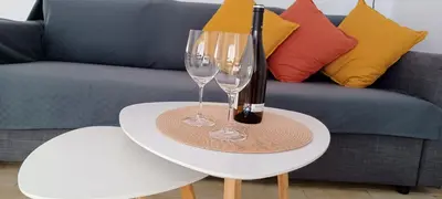 Zona de estar de Agradable casa con terraza en S'Agaró