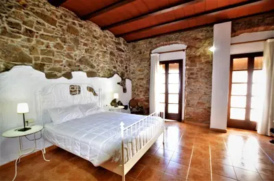 Cama o camas de una habitación en LUXURY HOUSE 8 PERSONS FRONT THE BEACH BLANES COSTA BRAVA