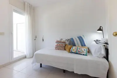 Cama o camas de una habitación en Bravissimo Estel A8 Penthouse S'Agaró