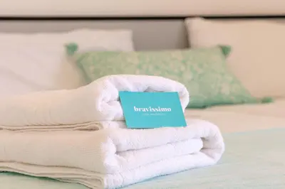 Cama o camas de una habitación en Bravissimo Estel B3 S'Agaró