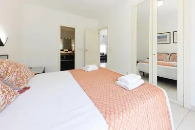 Cama o camas de una habitación en Bravissimo Estel B4 S'Agaró
